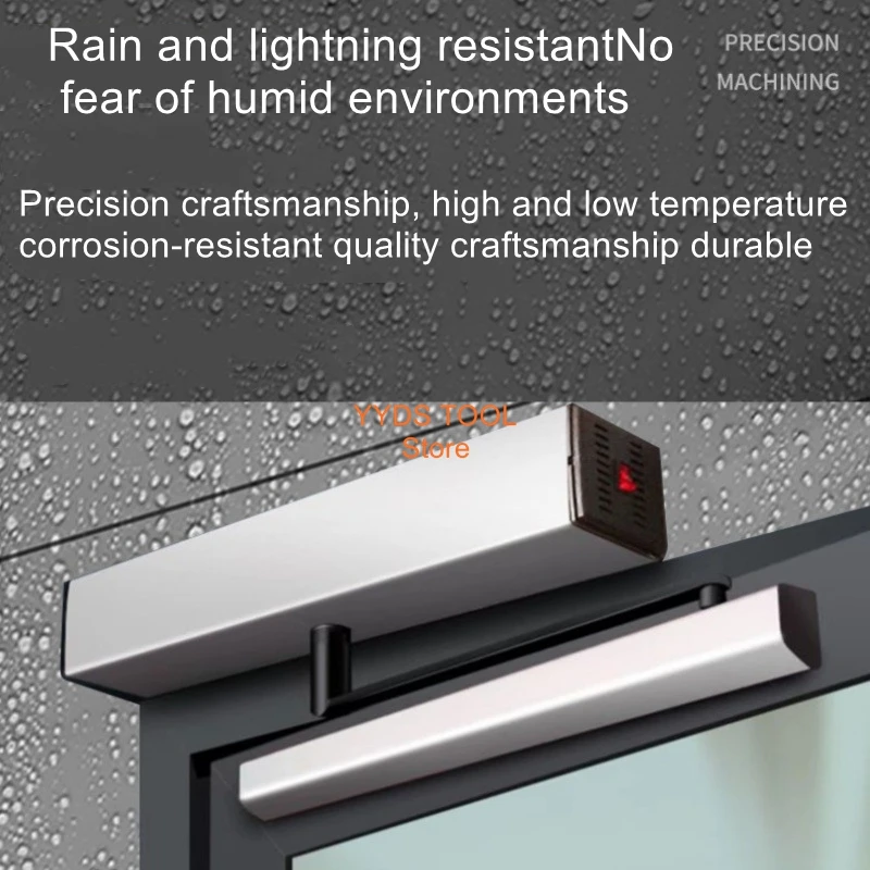 Rainproof Electric Door CloserAutomatic Door OpenerIntelligent Swing Door MotorCurved Arm TypeAutomatic Electric Door Opener