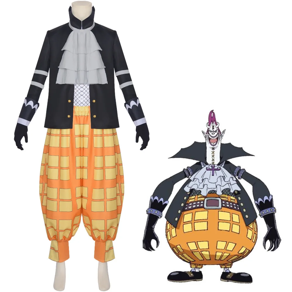 New Style Oka Shichibukai Gekko Moria Pirates of Ghost Island Anime Action Anime Clothes  Halloween Costume