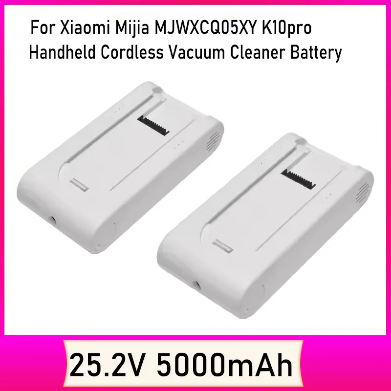 

NEW 25.2V 5000mAh Battery Pack Accessories For Xiaomi Mijia MJWXCQ05XY K10pro Handheld Cordless Vacuum Cleaner Replacement Part