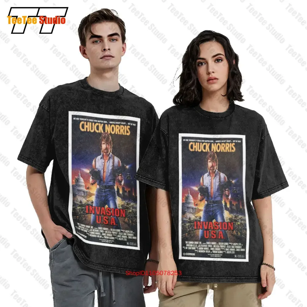 Chuck Norris Invasion Usa Vintage Oversized T-Shirt 2XVB