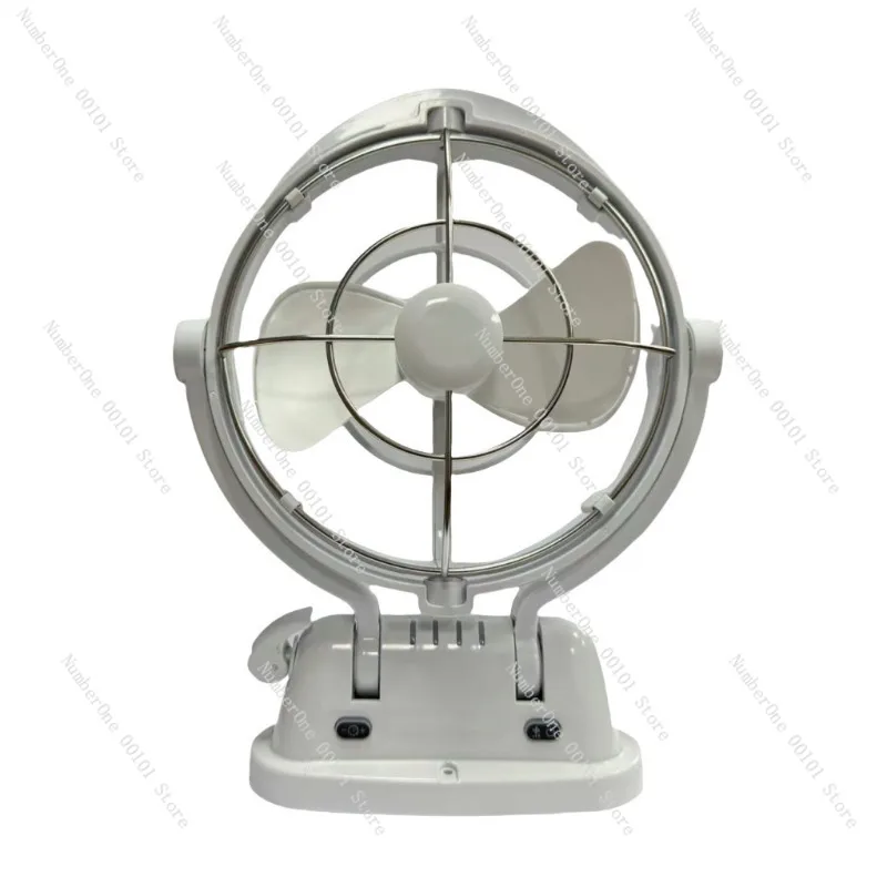 

12V/24V RV Cooling Fan, 3 Speed Adjustable Remote Control Fan, Black & White Optional, AU Plug for Caravan