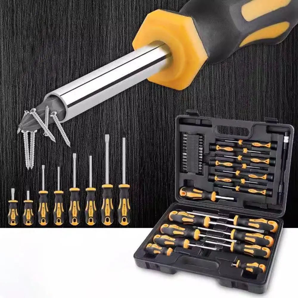 42pcs Car cross word shaped plum blossom hexagonal screwdriver Strong magnetism high hard Precision Screwdriver Repair Tool kit