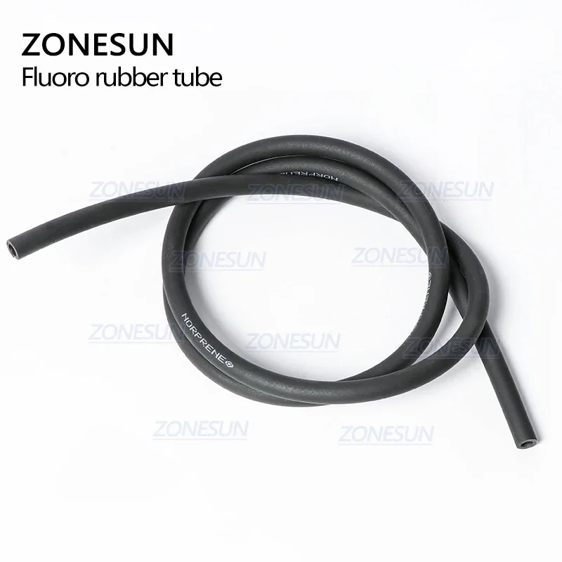 ZONESUN Length 2m Inside Diameter 6mm Fluorine Rubber Hose Tube For Filling Machine