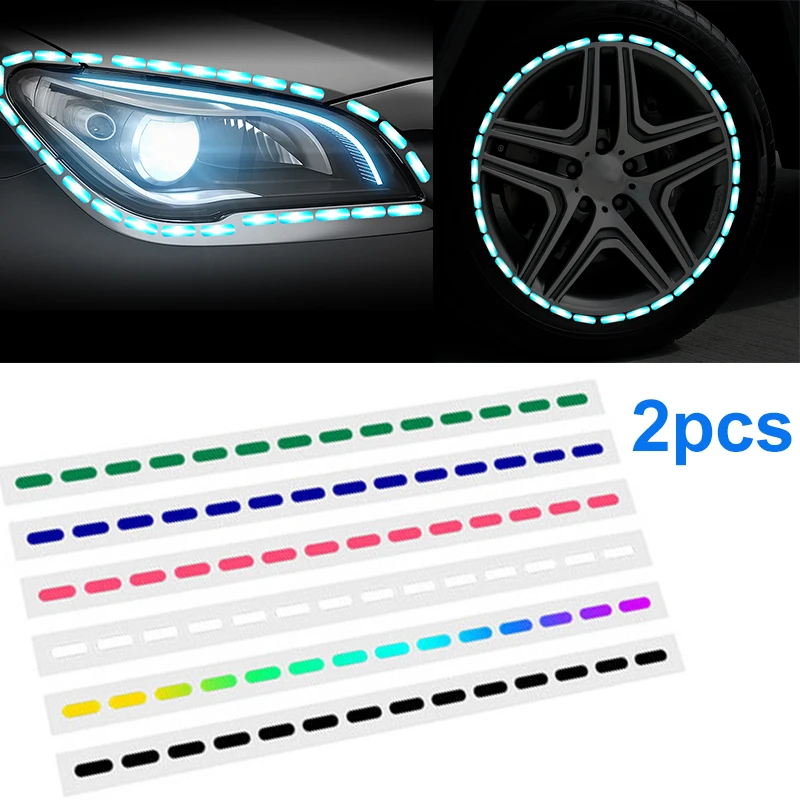 DIY Car Line Reflective Stickers Car Auto Motorcycles Body Door Wheel Headlight Decoration Reflective Stickers Decals Strip Tape