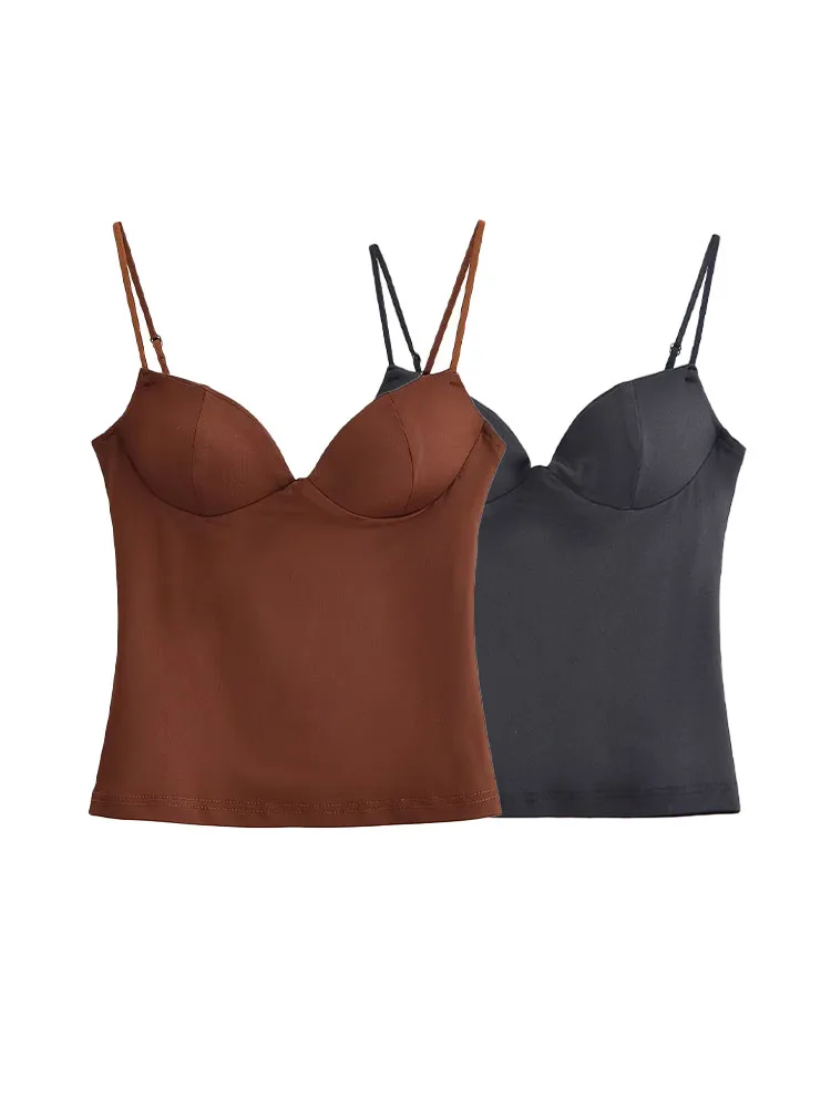 

HH Women's Fashion Elegant Shaping Slimming Corset Sling Tank Top Female Versatile Sexy Elegant Backless Sleeveless Camisole Top