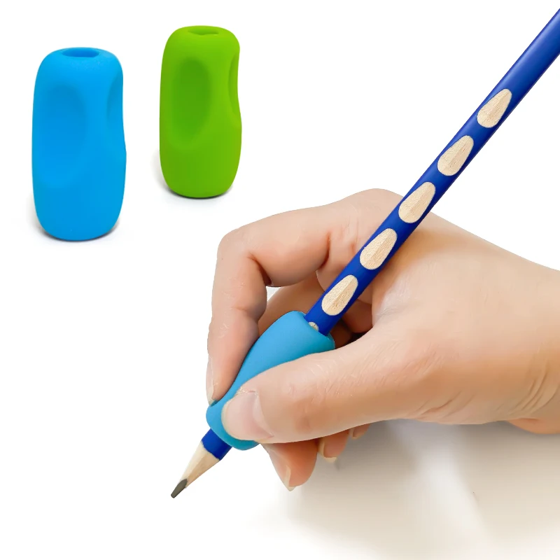 5pcs Pencil Holder for Primary School Students Children's Stationery Silicone Writing Posture Corrector  for  Posture Correction - view 3