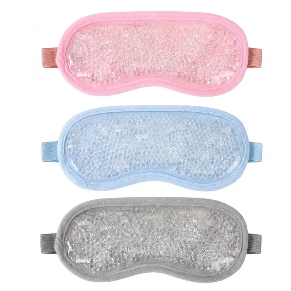 

Relaxation Reusable Beads Gel Eye Mask Hot/Cold Therapy PVC Cooling Sleep Mask Relieves Eye Strain Gel Sleep Mask For Dry Eyes
