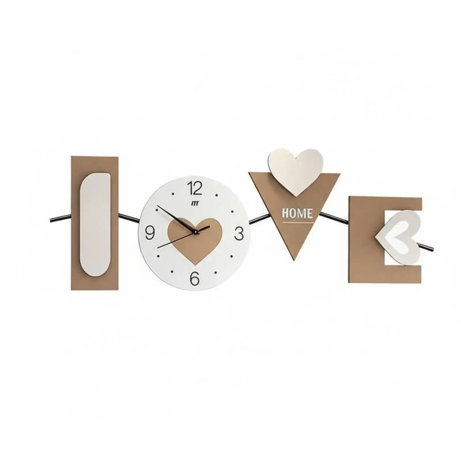 Modern Minimalist Cream Wall Clock Silent Sweep Movement Large Living Room Decor Art Timepiece for Home Bedroom Gift