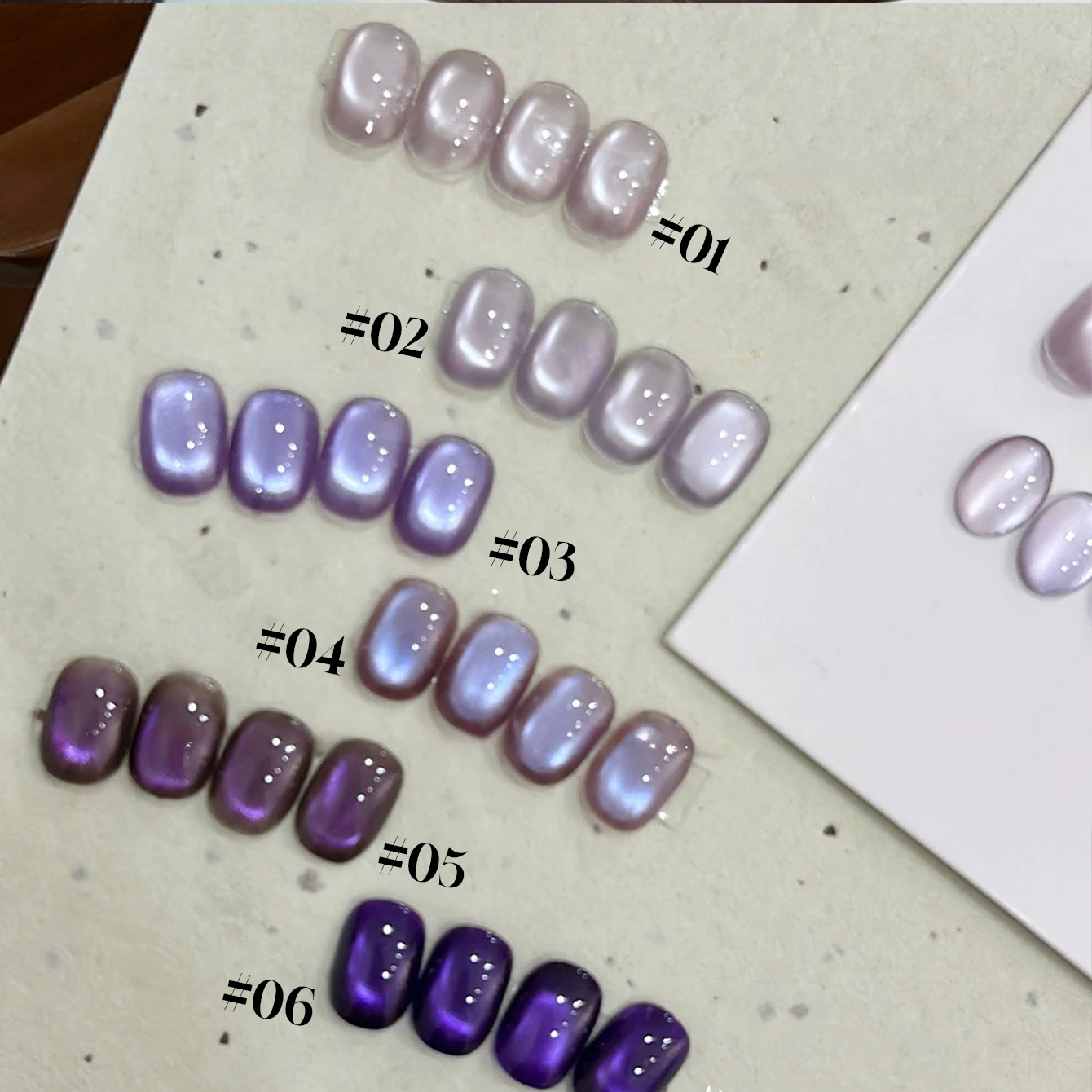 10ML 1 pz 2025 Nuovo Stile Autunno Unghie Unghie Popolari Ghiaccio Trasparente Viola Perle di Vetro Serie Cat Eye Gel Smalto per unghie Roba per unghie