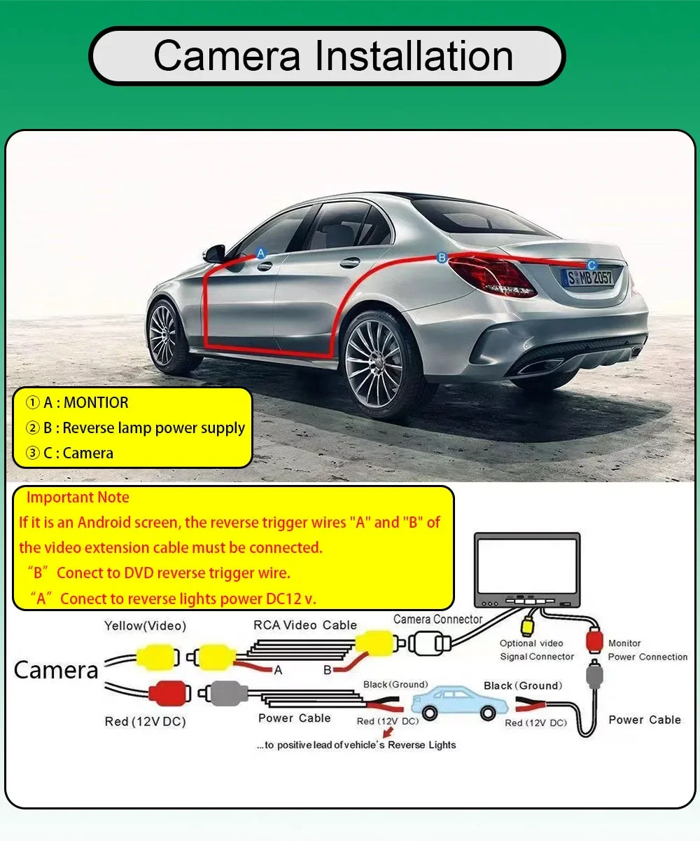 Rückfahrkamera für Mercedes Benz Android - W205 Vito W447