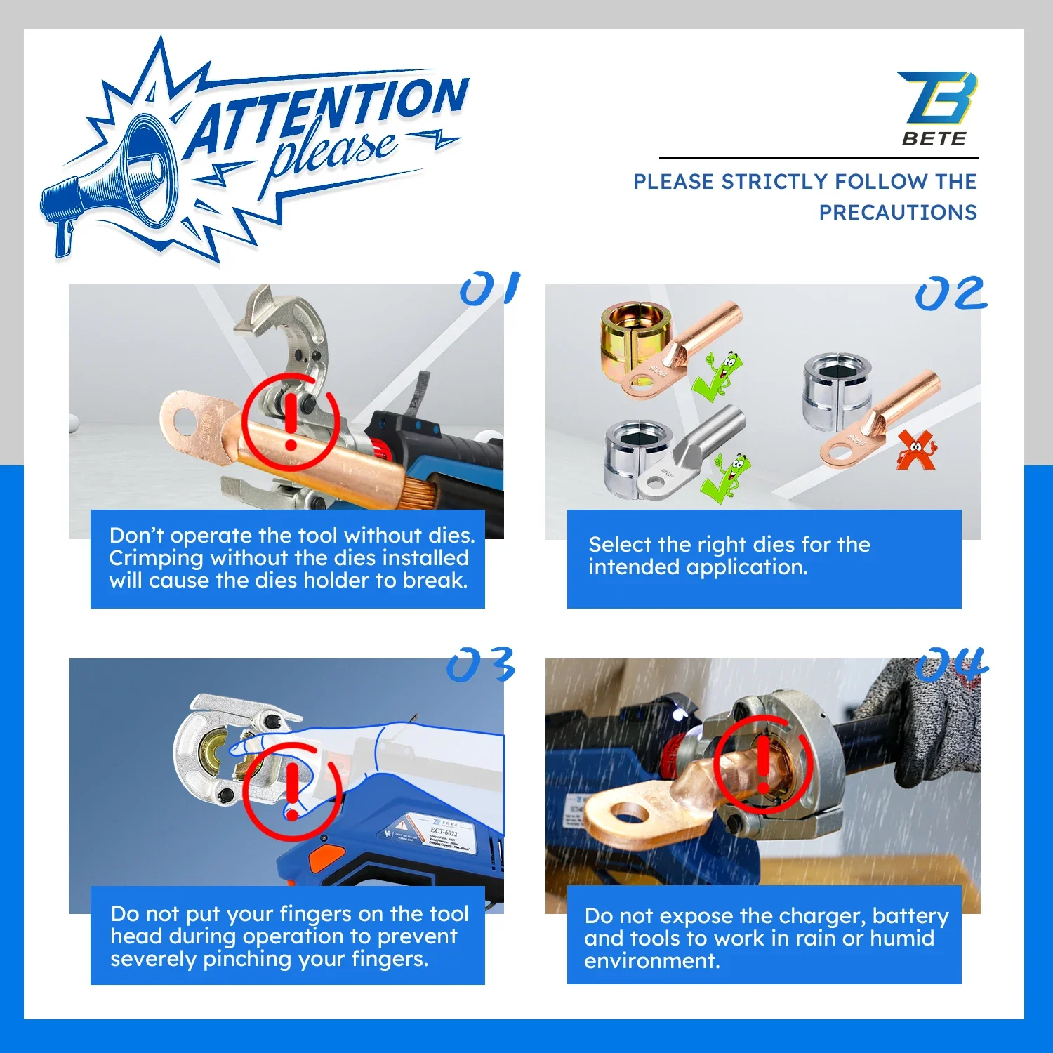 TLF ECT-6022 LCD Intelligent 6T Powered Electric Automatic Hydraulic Cable Crimping Tool