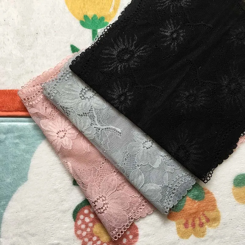 

2Meters Pink Black Grey Elastic Lace Trim Lingerie Sewing Craft DIY Apparel Fabric Lace Garment Accessory