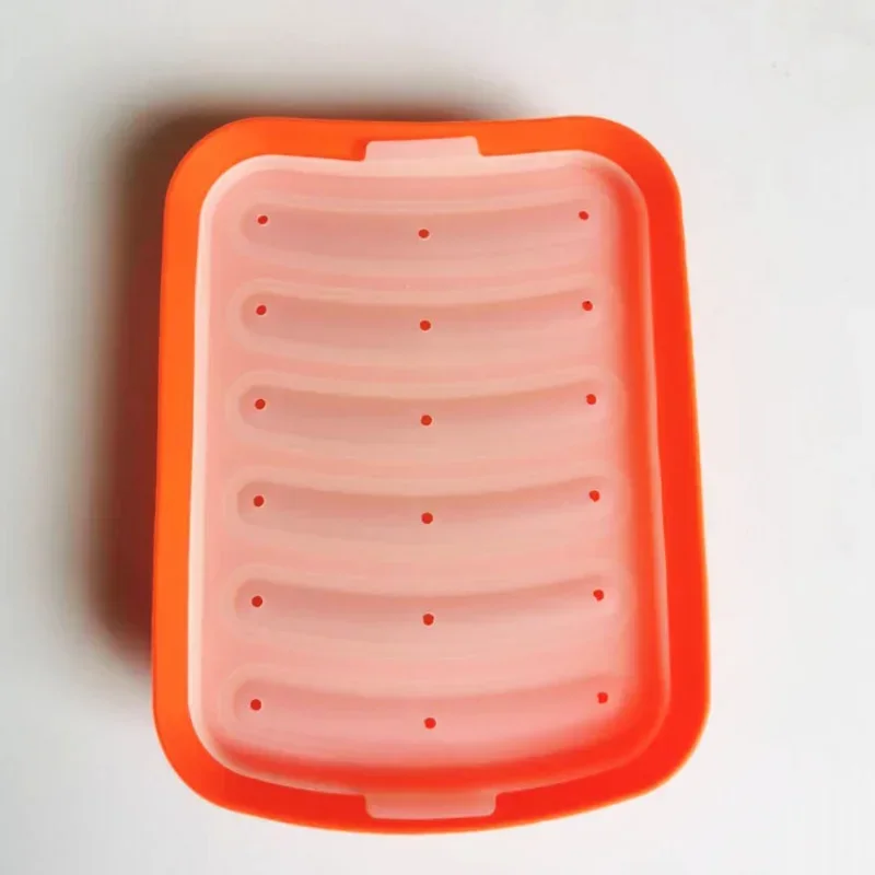 

Silicone Sausage Maker Mold DIY Silicone Handmade Hamburger Hot Dog Mold Reusable Kitchen Accessories Gadget for Cake Baking Pie