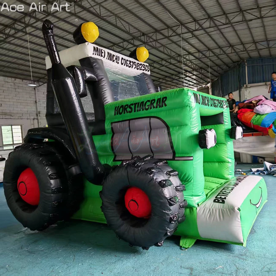

Надувной трактор-батут из ПВХ с воздуходувкой, подходящий для рекламы, аренда