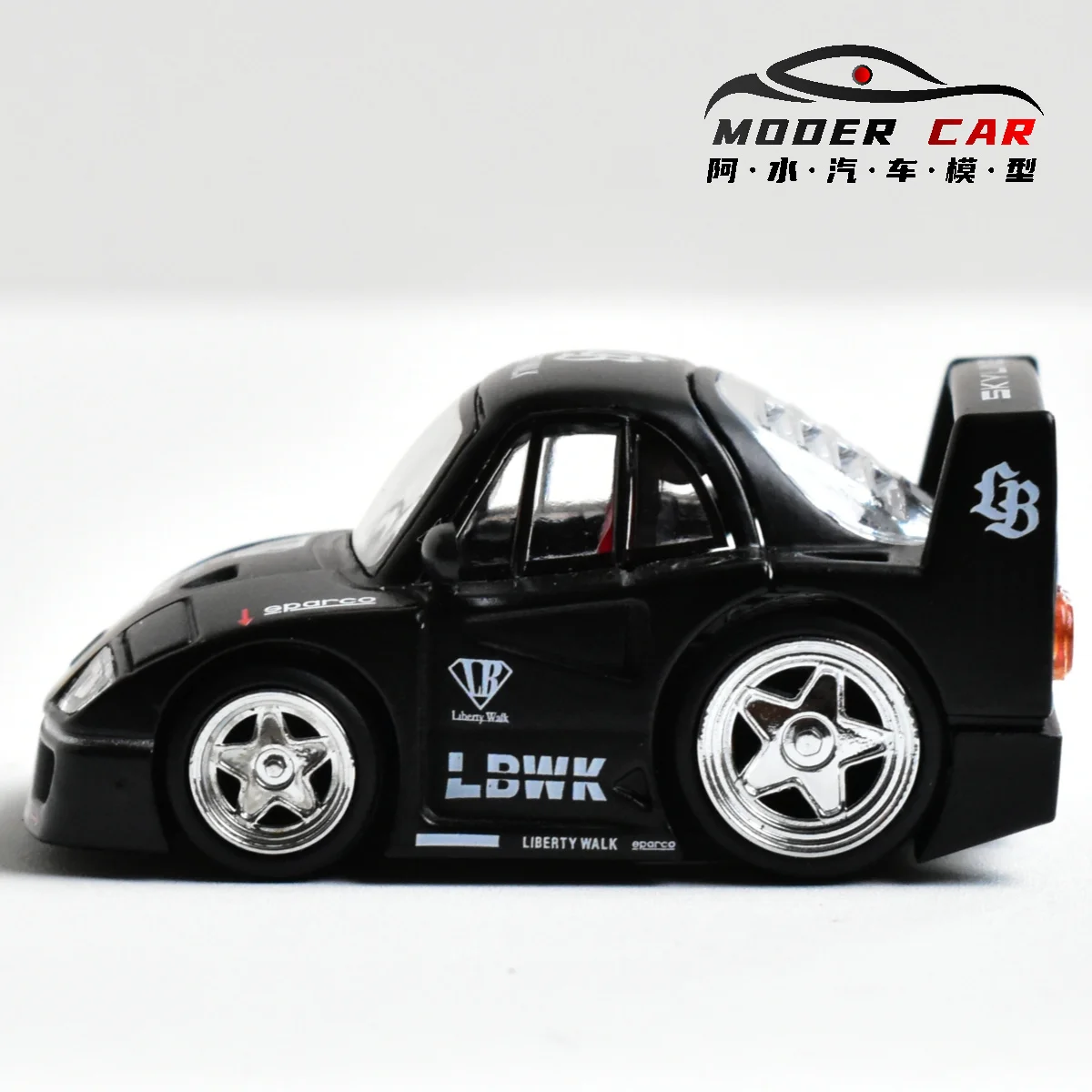 데몬 킹 1:64 F40 2025 포산 한정판 다이캐스트 모델카