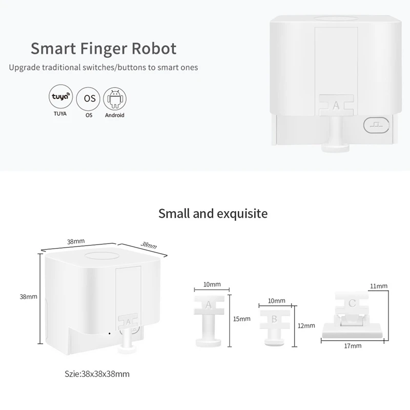 Tuya Smart Fingerbot Bluetooth Fingerbot Plastic Fingerbot Remote Control Voice Control Smart Button Pusher Smart Life