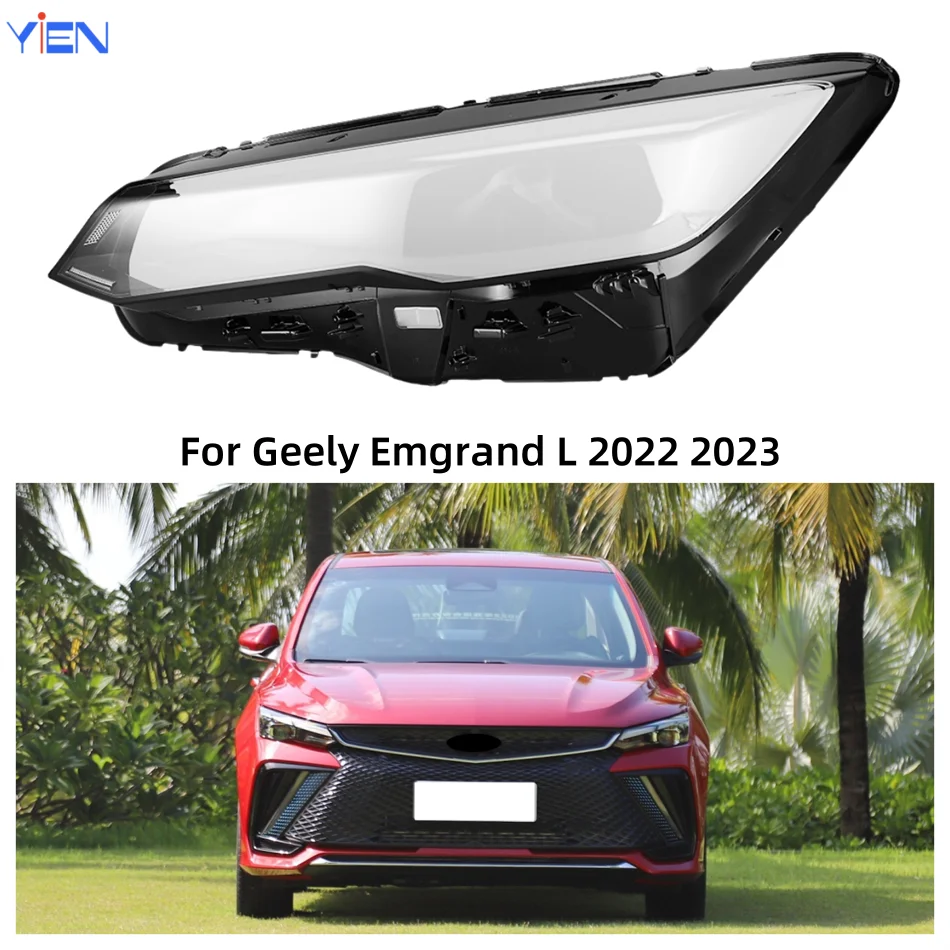 

For Geely Emgrand L 2022 2023 Vehicle Accessories Lampcover Caps Headlights Glass Car Front Headlight Lens Cover Lights Shell