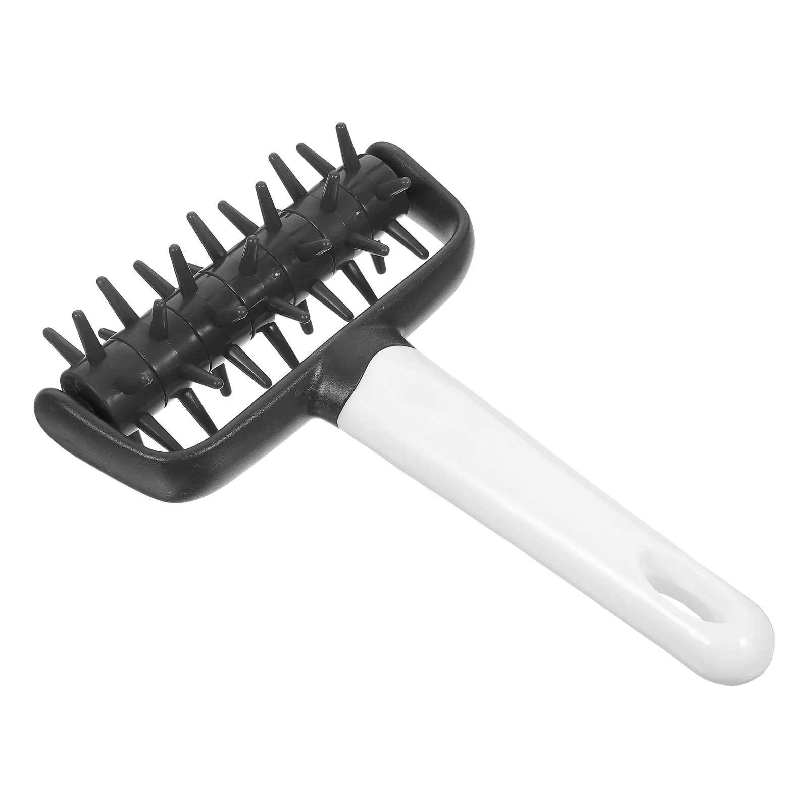 Ergonomic Pizza Dough Roller Plastic Kitchen Tool Baking Hole Puncher for Pizza Cookie Pie Pastry Crust Docking