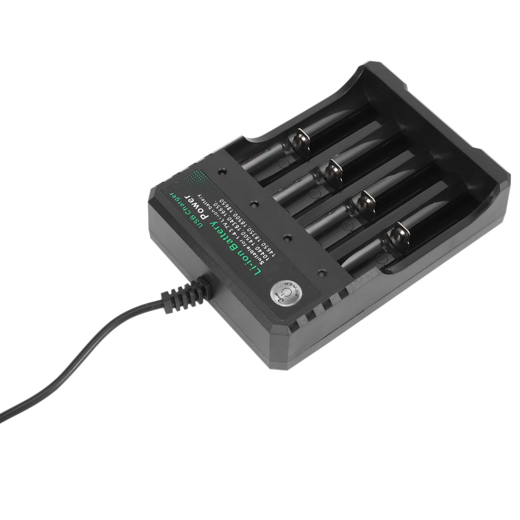 

Smart-18650 Lithium Battery Charger 4 Slot 3.7V Smart USB Charging Stand 14500 Bright Flashlight Charger