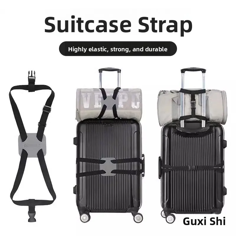 Travel Luggage Strap Elastic Bag Packing Belt for Carry-On Suitcase Handbag Tie Baggage Tie for Business Trips And Vacations