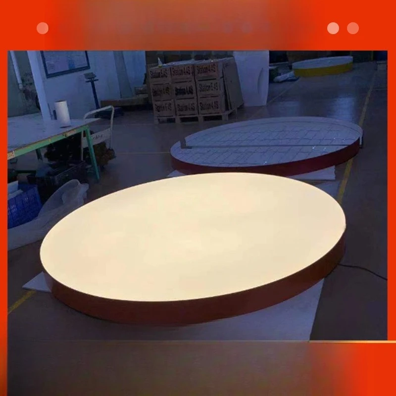 Round single-sided luminous LED light box thickness 120 single-sided multi-stage circular assembly structure