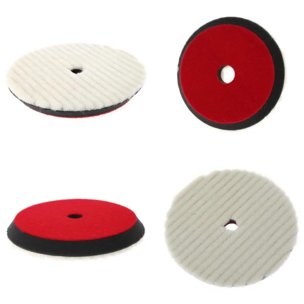 

652F Soft Wool Buffing Sand Paper with Backing Pad Drill Adaptor Discs for Drill Grinder Rotary Tools Buffering Pad 6" 150mm