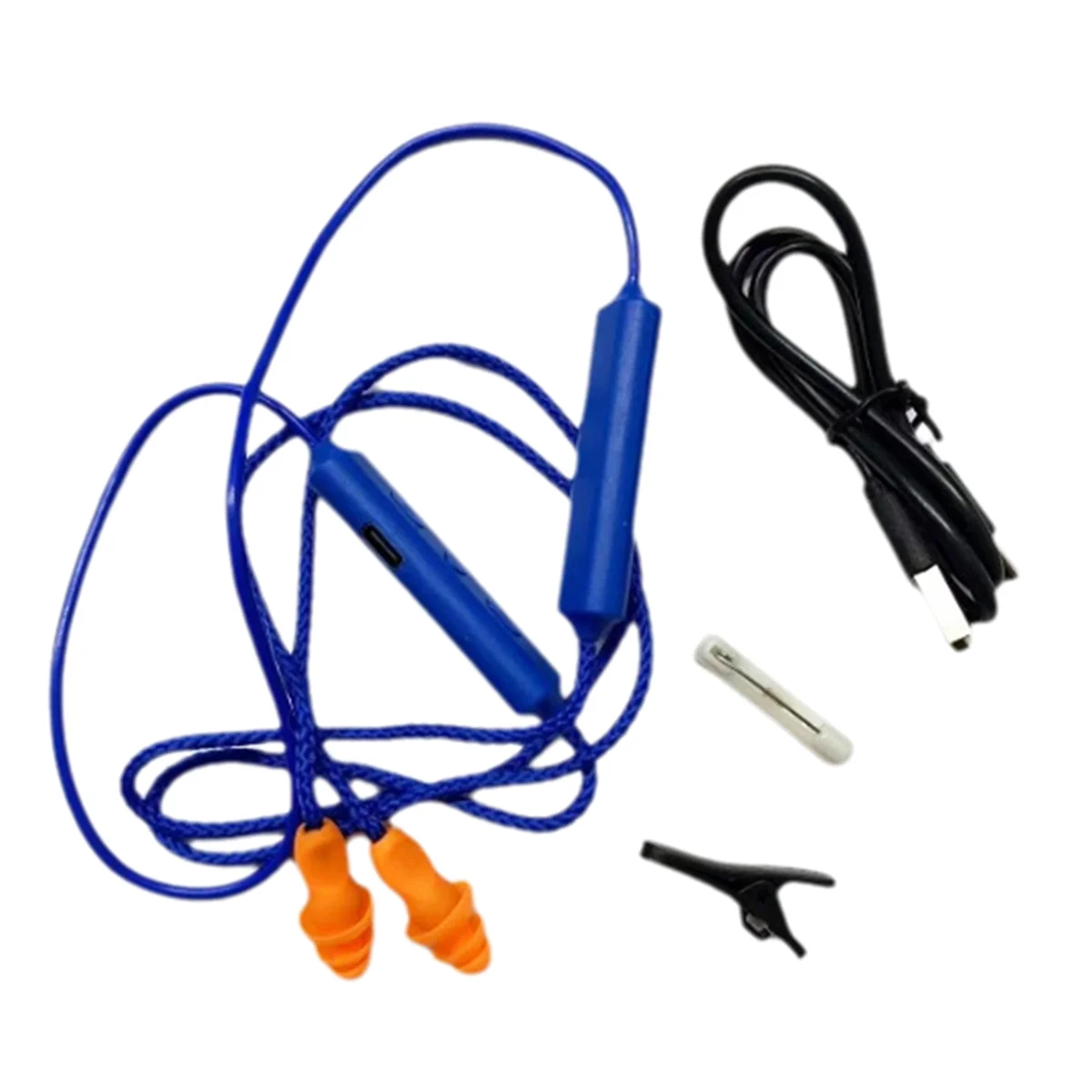 

New Ear Plugs Bluetooth Earphone for Work, Noise Suppression, Hearing Protection,Construction Sites, Noisy Places Blue