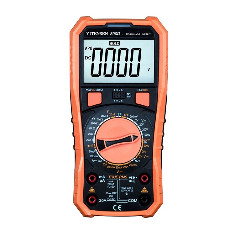 VICTOR Multimeter Digital, Multimeter digital VC890D 20Amp 2000 hitungan manual multimeter Digital True RMS Backlight Multimeter digital