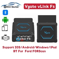 Vgate vLinker FS Bluetooth for Android/IOS for Ford FORScan ELM327 OBD2 HS MS CAN Car Professional-grade Diagnostic Scanner Tool