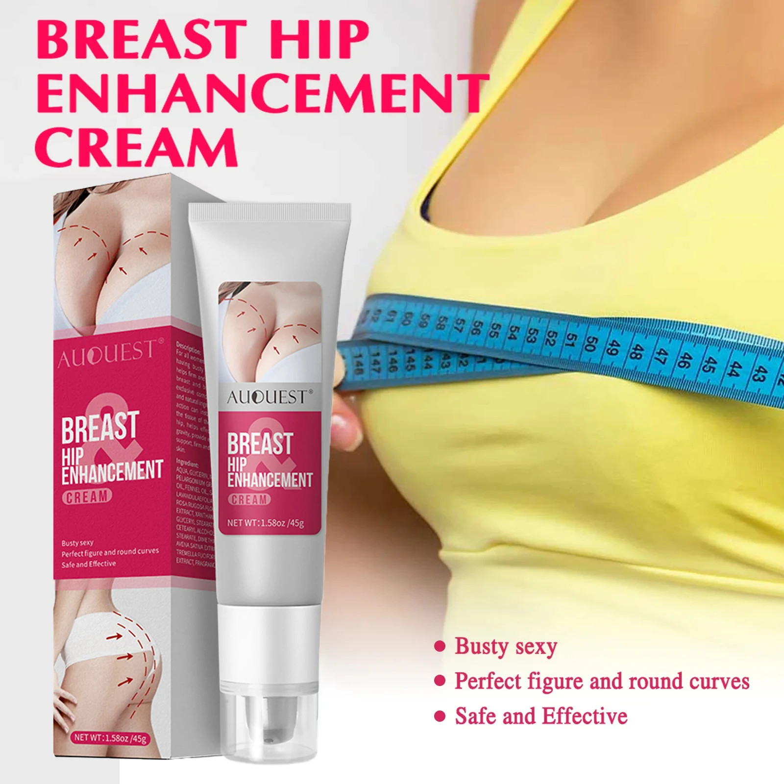 AUQUEST Body Cream Help Chest Buttock Develop Regulate Hormone Moisturize Smooth Skin Sexy Body Care Products