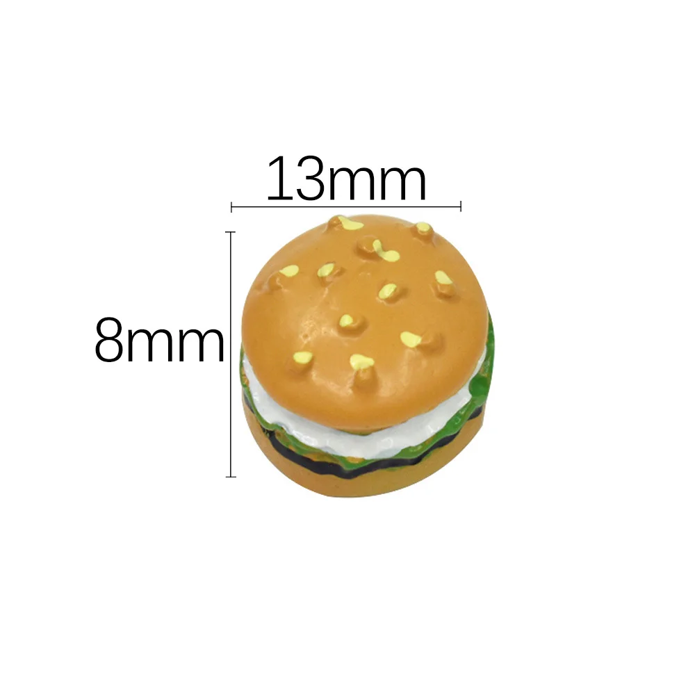 10pcs Mini Hamburger Filler For Clear/Fluffy Mud Box Popular Toys Kids Lizun Slime DIY Kit Accessories Children Modeling Clay