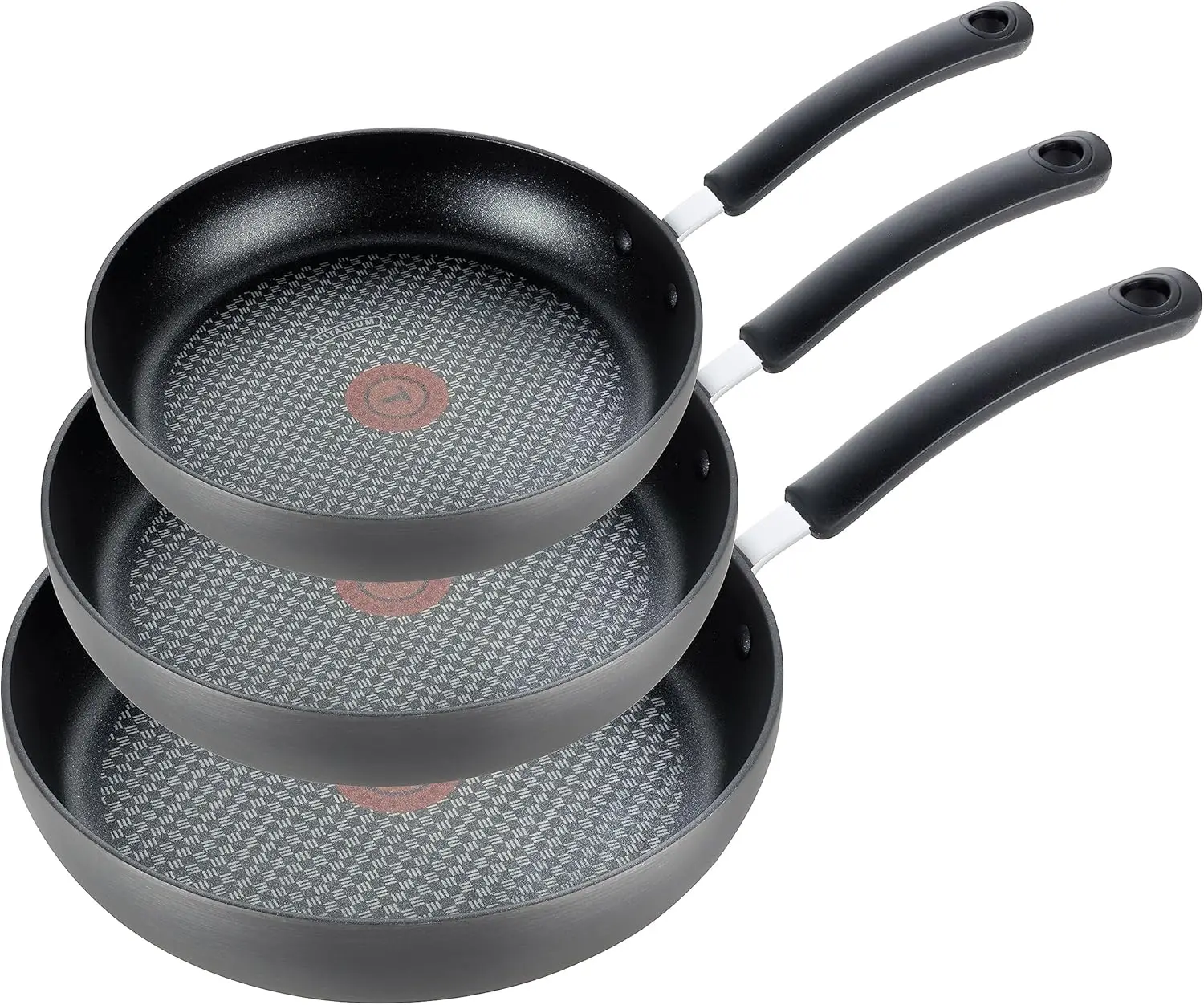 

Ultimate Hard Anodized Nonstick Fry Pan Set Pots and Pans Set Non Stick Frying Pans Skillets Dishwasher Safe Black