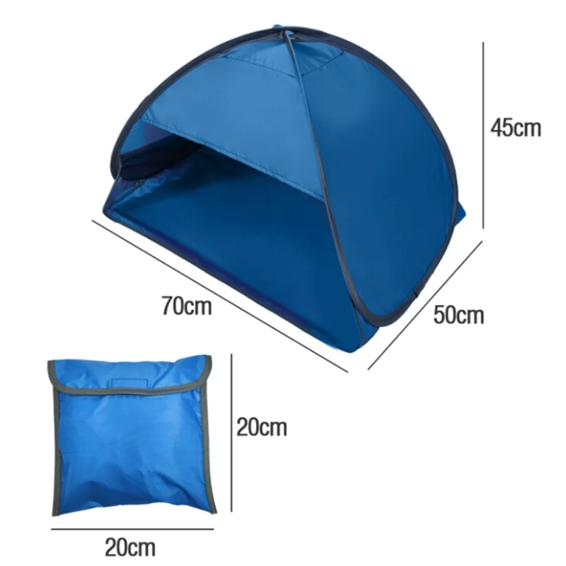 Beach Headrest Sunshade Tent UV-protecting Sunshelter Automatic Opened Portable Outdoor Camping Sunshade Tent For Adults Kids