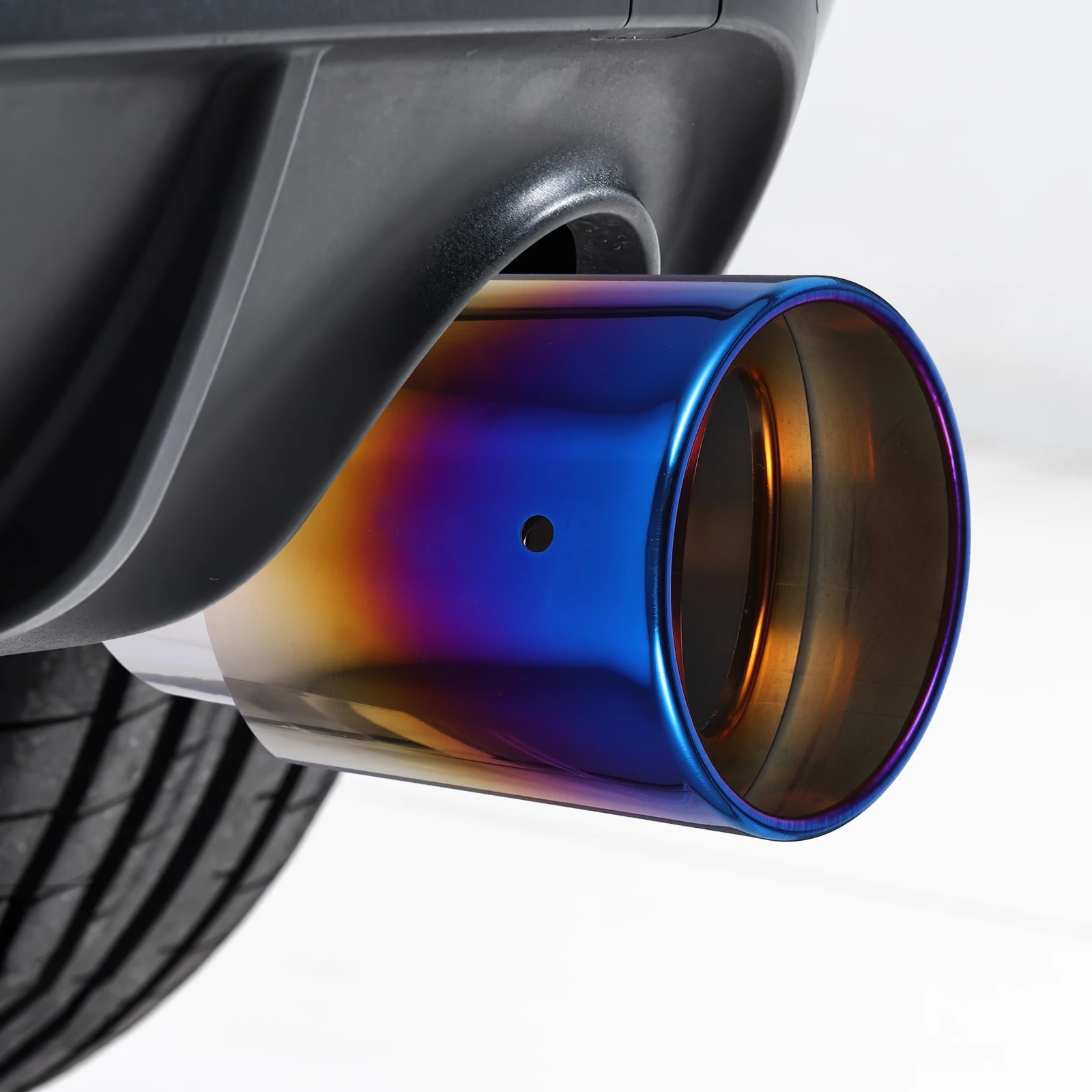

Universal Car Exhaust Tip Motorcycle Tail Pipe Short Sound Active Active Sound Exhaust Accessories Women Truck