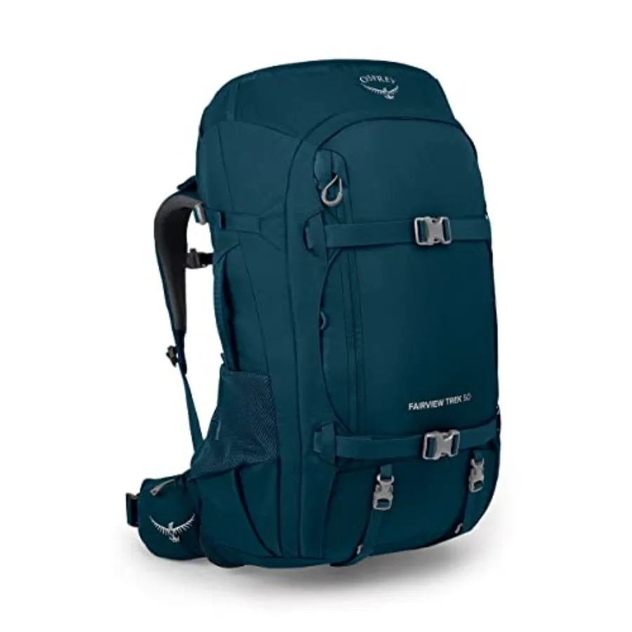 

Рюкзак туристический Fairview Trek 50L для женщин, цвет Night Jungle Blue, для активного отдыха, из прочного полиэстера, легкий и удобный.