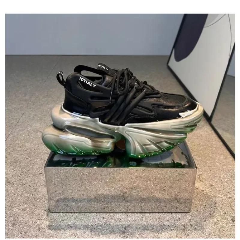 

2026 оригинальная брендовая модная спортивная и обувь для отдыха на толстой подошве, дизайнерская противоскользящая уличная прогулочная обувь для увеличения роста