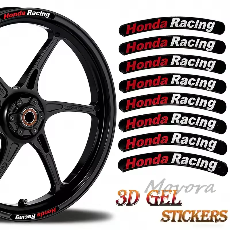 Autocollants réfléchissants pour roues de moto Honda CBR Racing 125R 954 650R CBR600RR CBR650R CB1000R CB1100 CB650F CBR300R VFR1200