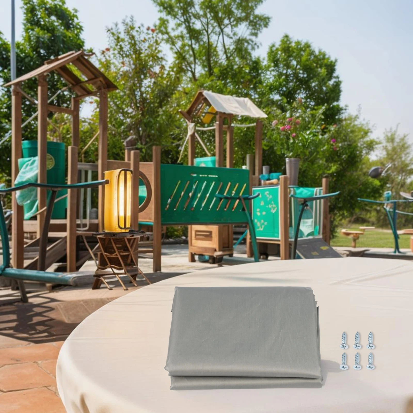 132x228cm For outdoor dust cover for playground usage effectively shielding children from weather elements during play