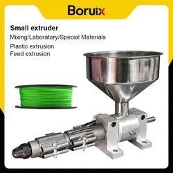 Desktop small extruder microplastic extruder adhesive powder 3D printing line single screw extruder