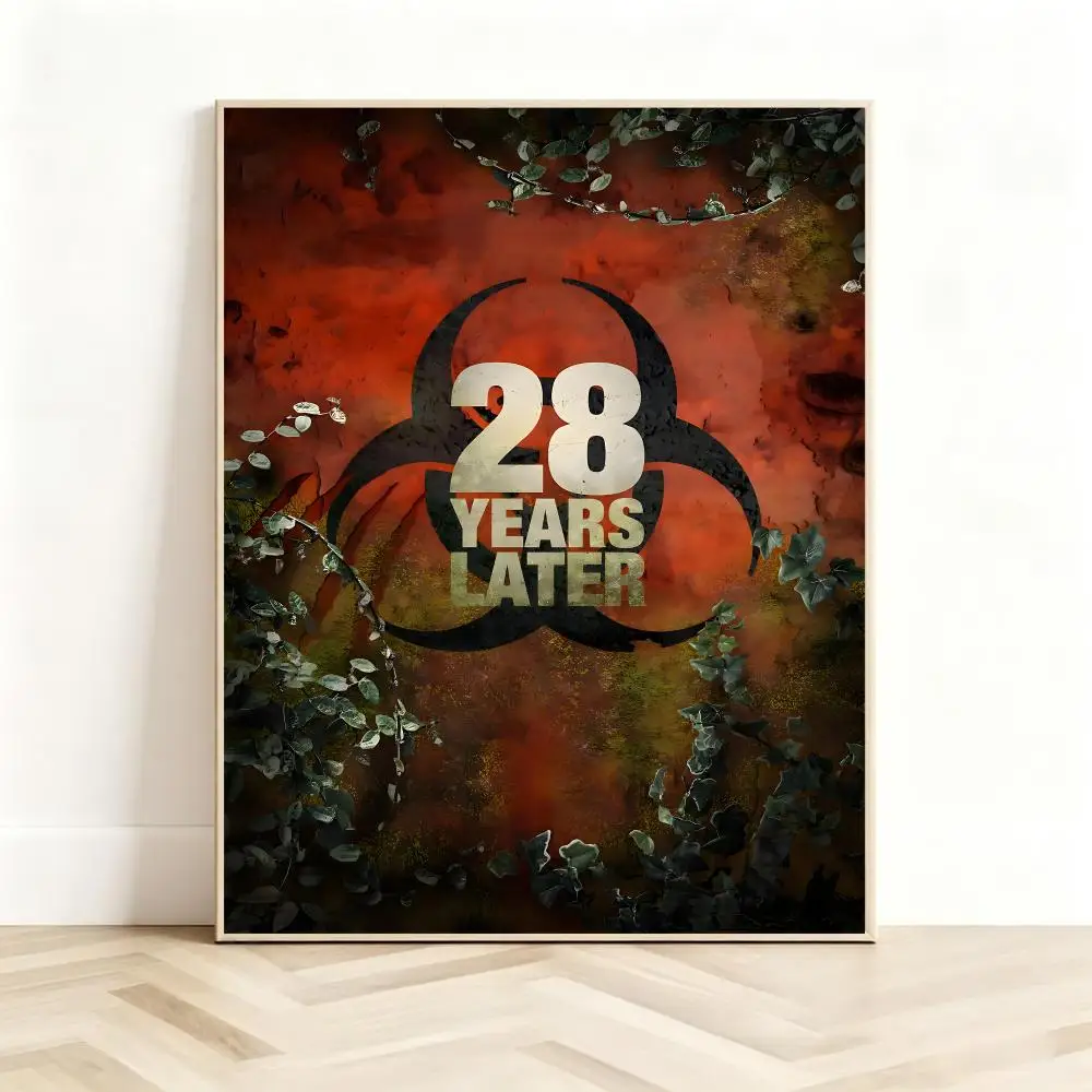 Post Apocalyptic Movie A-28 Days Later Poster Classic Self-Adhesive PP Wall Sticker for Living Room Bar Decor Gift