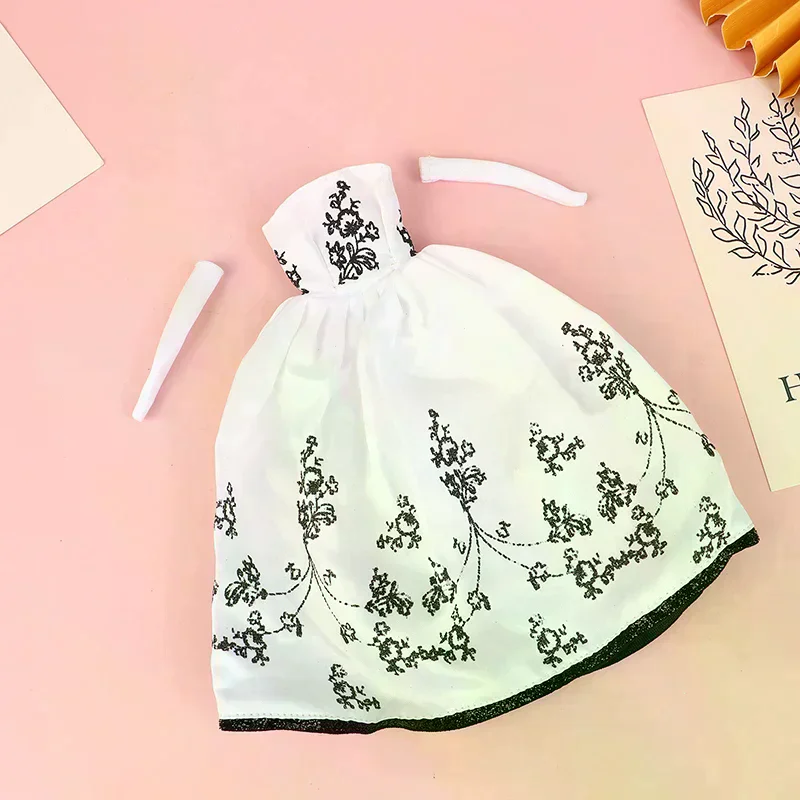 Doll Clothes Princess Dress Banquet Party Beautiful Dress Embroidery Tulle Dress For 11inch Doll