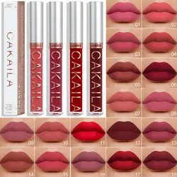 18-color Nude Lip Gloss Makeup Matte Liquid Lipstick Tint Stick Up Sexy Lip Glaze Make Red Lipgloss Women Cosmetics Waterpr S8u7