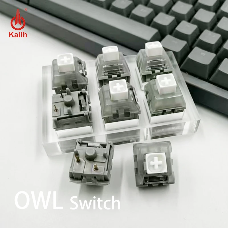 

Kailh Box Owl White Switch Mechanical Keyboard V2 Clicky Tactile Switch Waterproof and Dustproof Cherry MX RGB SMD 5Pin