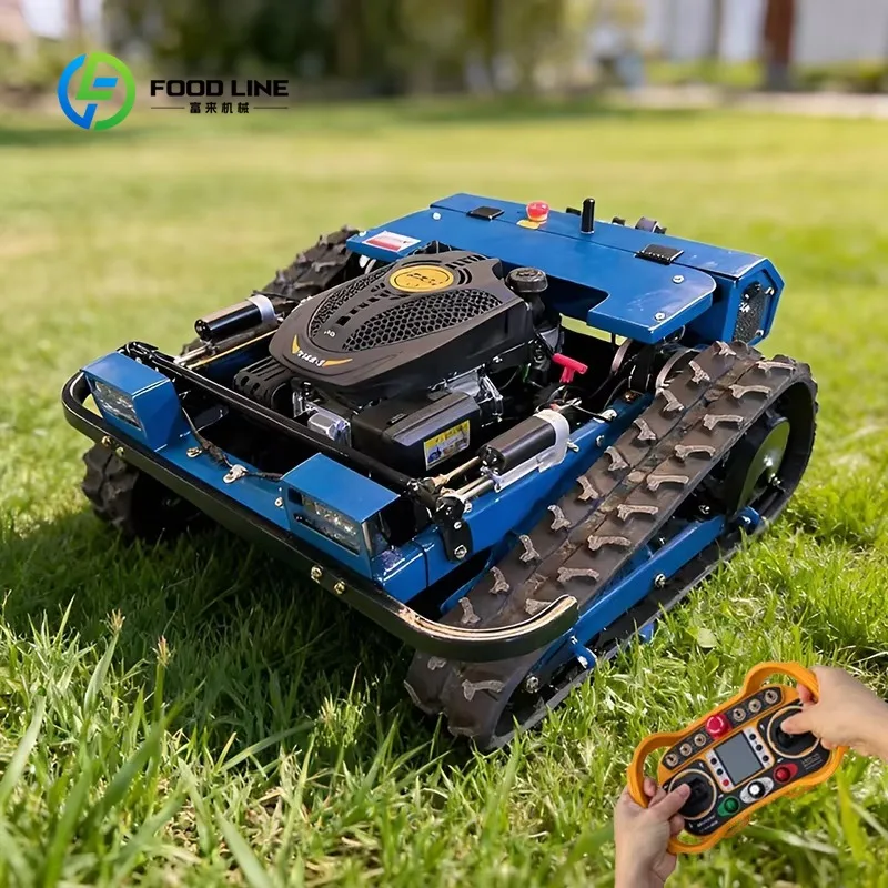Customized Free Shipping All Terrain Remote Lawn Mower Robot With Engine 500mm Wheel Remote Control Agricultural Lawn Mower