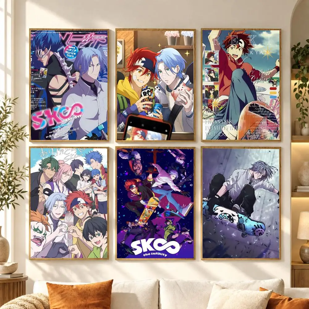 Anime Boy S-Sk8 The Infinity Poster Modern Waterproof Wall Art for Bedroom Living Room Bar Hallway Decor