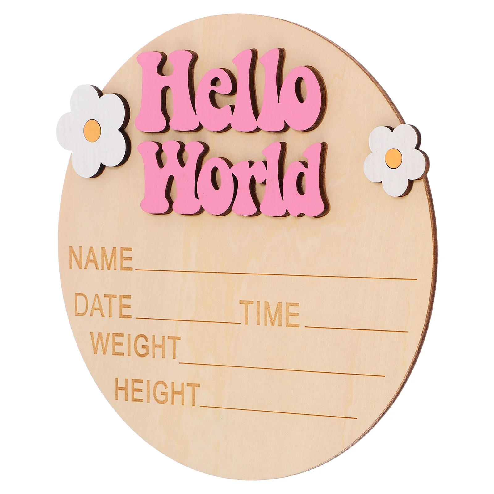 Newborn Commemorative Card Name Sign Baby Welcome For Hospital Nursery Announcement Birth Signs