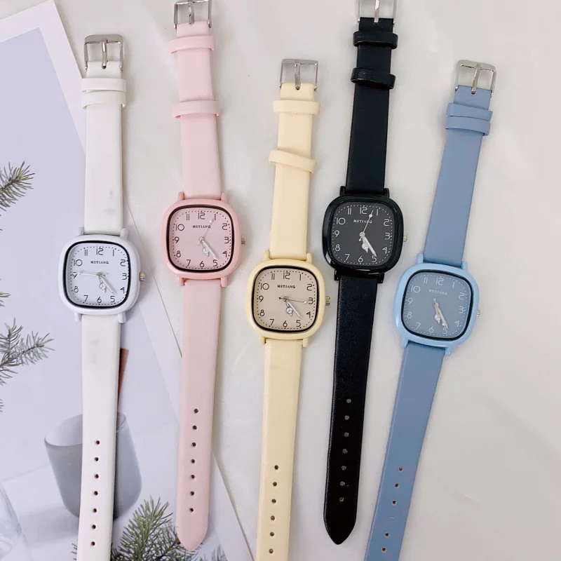 การค้าต่างประเทศ Cross-BorderinsSpecial-Interest Design Temperamental เย็นสไตล์แฟชั่นเรียบง่าย All-Match นักเรียนควอตซ์คุณภาพสูง