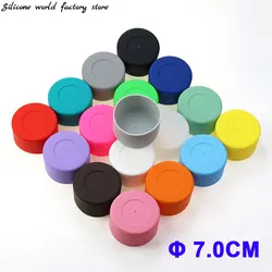 Silicone World Silicone Cup Bottom Cover 7.0CM Heat Insulation Coaster Sleeve Water Cup Cover Sheath 70MM AntiSlip Bottle Sleeve