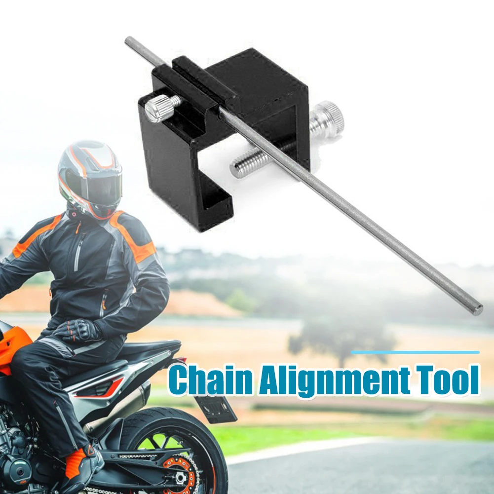 Motorcycle Chain Adjusting Alignment Tool Heavy Duty Metal Straightening Adjusting Part Quick Accurate Alignment Tool