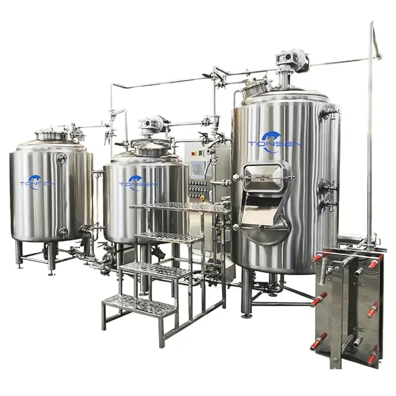 2026 CE 800L 1000L 1500L 1000L 1500 2000L Stainless Steel Combined Brewhouse Beer Brewing Equipment Turnkey Projects